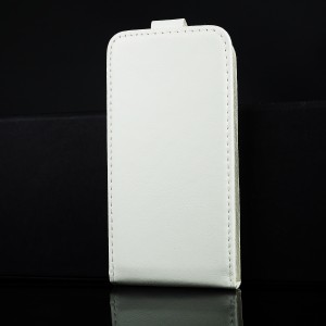 Чехол вертикальная книжка на клеевой основе на магнитной защелке для HTC Desire 326 Белый