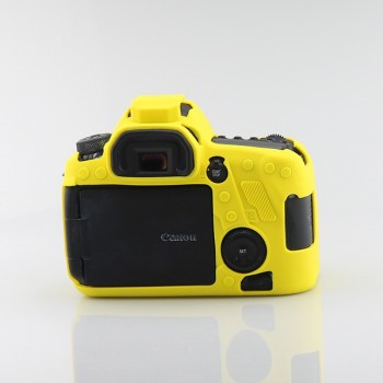 Силиконовый матовый нескользящий чехол для Canon EOS 6D Mark 2 Желтый