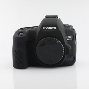 Силиконовый матовый нескользящий чехол для Canon EOS 6D Mark 2 Черный