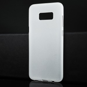 Силиконовый матовый полупрозрачный чехол для Samsung Galaxy S8 Plus Белый