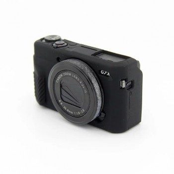 Силиконовый матовый нескользящий чехол для Canon PowerShot G7 X Mark II Черный