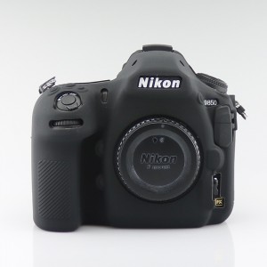 Силиконовый матовый нескользящий чехол для Nikon D850 Черный