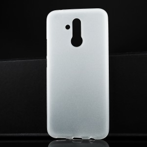 Силиконовый матовый полупрозрачный чехол для Huawei Mate 20 Lite Белый