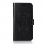 Чехол портмоне подставка для Xiaomi Mi 9 Lite с декоративным тиснением на магнитной защелке, цвет Черный