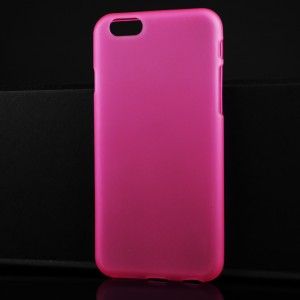 Силиконовый матовый полупрозрачный чехол для Iphone 6/6s Розовый