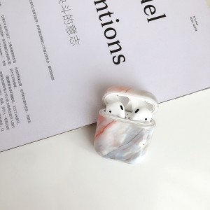 Пластиковый чехол дизайн Мрамор для Apple AirPods