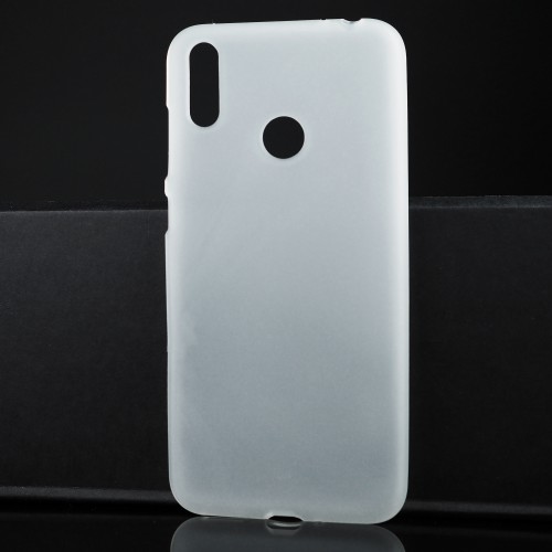 Силиконовый матовый полупрозрачный чехол для Huawei Honor 8C, цвет Белый