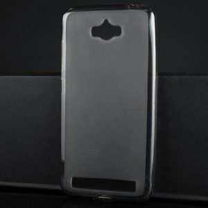 Силиконовый матовый полупрозрачный чехол для ASUS ZenFone Max Серый