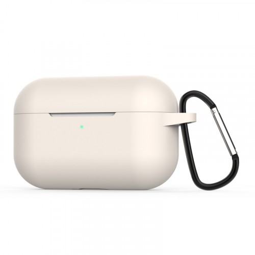 Силиконовый матовый чехол для Apple AirPods Pro, цвет Бежевый