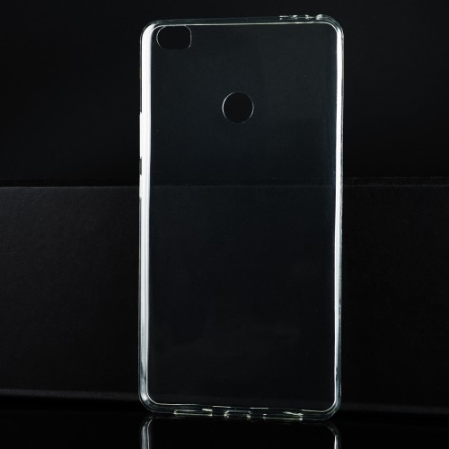Силиконовый глянцевый транспарентный чехол для Xiaomi Mi Max