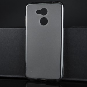Силиконовый матовый полупрозрачный чехол для Huawei Honor 6C Pro Серый