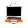 Чехол сумка текстура Кожа с угловыми креплениями для MacBook Pro 15.4