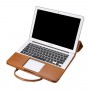 Чехол сумка текстура Кожа с угловыми креплениями для MacBook Pro 15.4