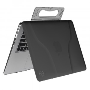 Поликарбонатный составной чехол-накладка-сумка со складной подставкой для MacBook Pro 13.3