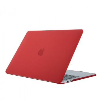 Поликарбонатный матовый полупрозрачный составной чехол накладка для MacBook Air 13.3 (A2337) Бордовый