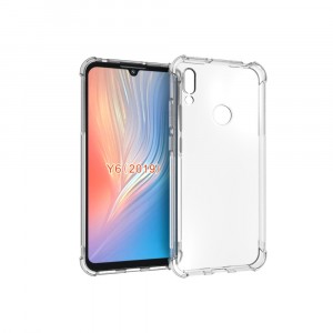 Прозрачный противоударный силиконовый чехол для Huawei Y6 (2019)/Y6s/Honor 8A с усиленными углами