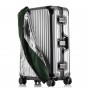 Комбинированный эластичный чехол на молниях с водонепроницаемыми гранями S для чемоданов 20 дюймов, цвет Черный