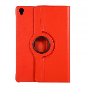 Роторный чехол книжка подставка на непрозрачной поликарбонатной основе для Huawei MediaPad M6 10.8  Красный