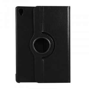 Роторный чехол книжка подставка на непрозрачной поликарбонатной основе для Huawei MediaPad M6 10.8  Черный