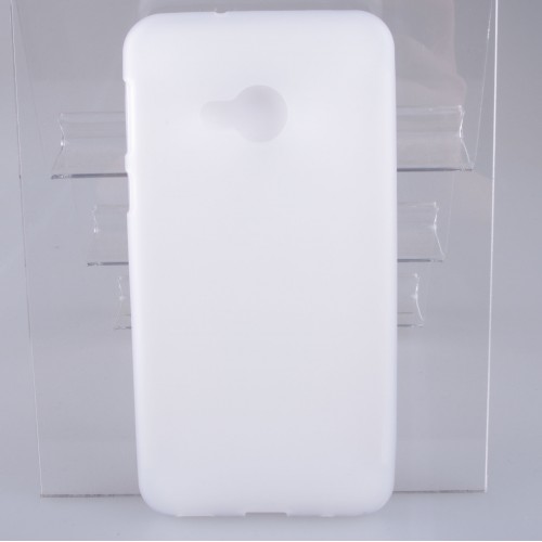 Силиконовый матовый полупрозрачный чехол для HTC U Play , цвет Белый