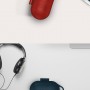 Силиконовый противоударный чехол с карабином для Samsung Galaxy Buds, цвет Красный