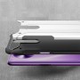 Противоударный двухкомпонентный силиконовый матовый непрозрачный чехол с поликарбонатными вставками экстрим защиты с текстурным покрытием Металлик для Xiaomi RedMi K30 