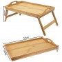Деревянный столик-поднос со складными ножками Завтрак в кровать