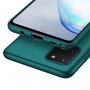 Матовый пластиковый чехол для Samsung Galaxy Note 10 Lite с улучшенной защитой торцов корпуса, цвет Синий