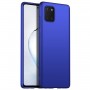 Матовый пластиковый чехол для Samsung Galaxy Note 10 Lite с улучшенной защитой торцов корпуса, цвет Синий