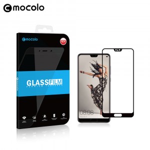 Премиум 5D Full Cover полноэкранное безосколочное защитное стекло Mocolo со сверхточными краями для Huawei P20 Pro