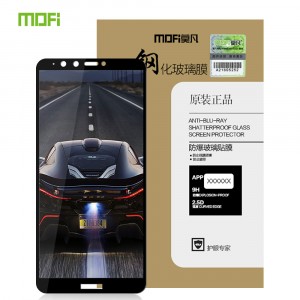 Улучшенное олеофобное 3D полноэкранное защитное стекло Mofi для Huawei Y9 (2018) Черный