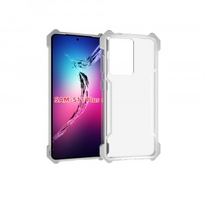 Прозрачный противоударный силиконовый чехол для Samsung Galaxy S20 Plus с усиленными углами