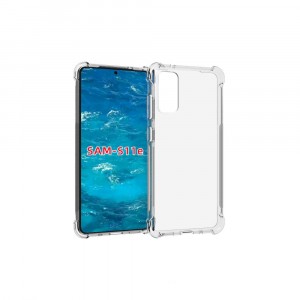 Прозрачный противоударный силиконовый чехол для Samsung Galaxy S20 с усиленными углами