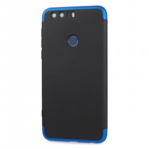 Трехкомпонентный сборный двухцветный пластиковый чехол для Huawei Honor 8 Синий