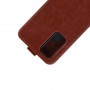 Чехол вертикальная книжка на силиконовой основе с отсеком для карт на магнитной защелке для Huawei Honor View 30 Pro, цвет Красный