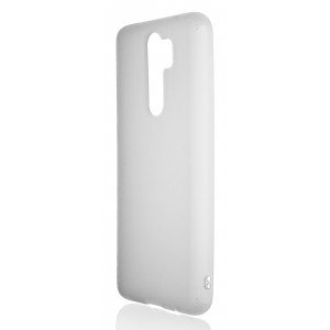 Силиконовый матовый полупрозрачный чехол для Xiaomi RedMi Note 8 Pro Белый