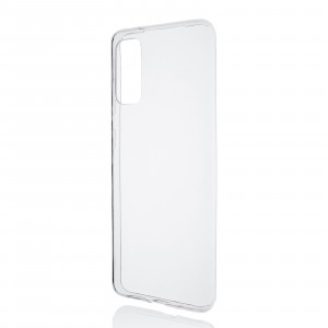 Силиконовый глянцевый транспарентный чехол для Samsung Galaxy S20