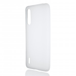 Силиконовый матовый полупрозрачный чехол для Xiaomi Mi 9 Lite Белый