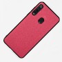 Силиконовый матовый непрозрачный чехол с текстурным покрытием Ткань для Huawei P40 Lite E/Honor 9C, цвет Красный