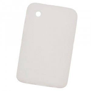 Силиконовый матовый полупрозрачный чехол для Samsung Galaxy Tab 2 7.0  Белый