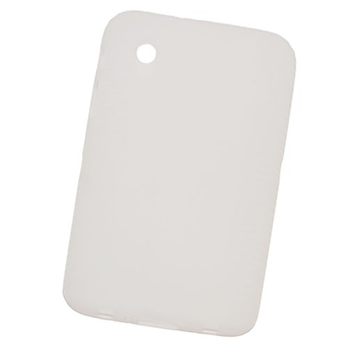 Силиконовый матовый полупрозрачный чехол для Samsung Galaxy Tab 2 7.0 , цвет Белый