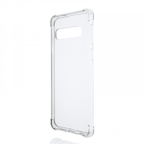 Прозрачный противоударный силиконовый чехол для Samsung Galaxy S10 с усиленными углами