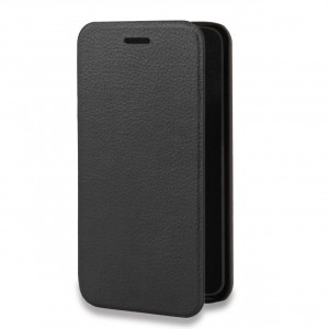 Чехол горизонтальная книжка подставка на силиконовой основе с отсеком для карт для Huawei P30 Lite/20 Lite/20S Черный