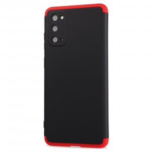 Трехкомпонентный сборный двухцветный пластиковый чехол для Samsung Galaxy S20 Красный