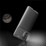 Матовый силиконовый чехол для Huawei Honor 30 с текстурным покрытием карбон