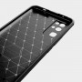 Матовый силиконовый чехол для Huawei Honor 30 с текстурным покрытием металлик