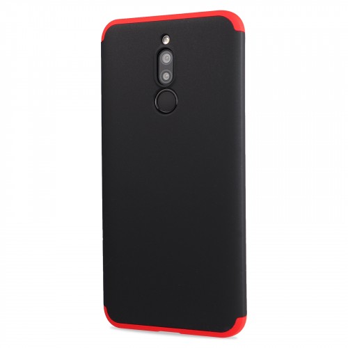 Трехкомпонентный сборный матовый пластиковый чехол для Xiaomi RedMi 8, цвет Красный
