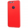 Силиконовый матовый непрозрачный чехол с нескользящим софт-тач покрытием для Huawei Honor 8, цвет Красный