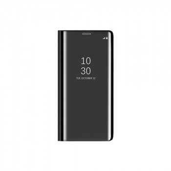 Пластиковый непрозрачный матовый чехол с полупрозрачной крышкой с зеркальным покрытием для Huawei Honor 30 Pro Черный