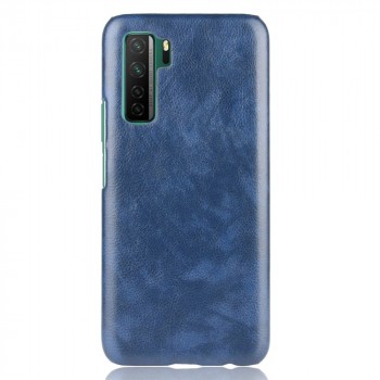 Чехол накладка текстурная отделка Кожа для Huawei Honor 30S  Синий